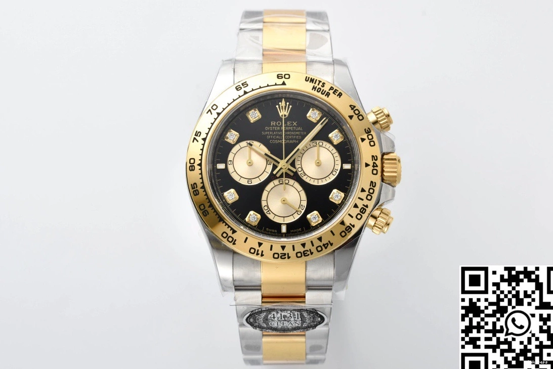 Cosmograph Gold Clean Rolex Factory Daytona Original Diamond 1083 Bezel Hourmarker M126503 0807